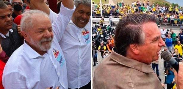 Bolsonaro e Lula em pré-campanha