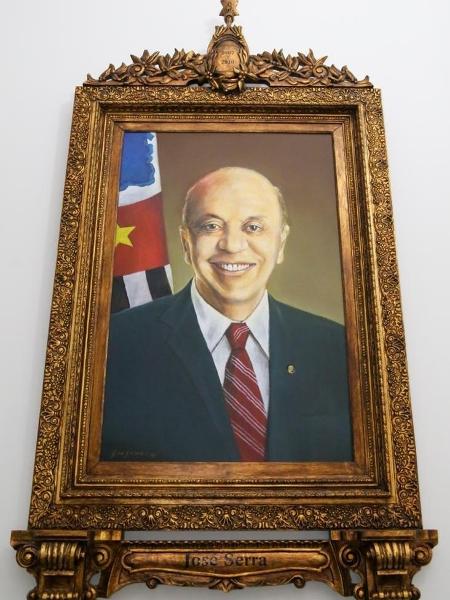 Quadro de José Serra no Palácio dos Bandeirantes