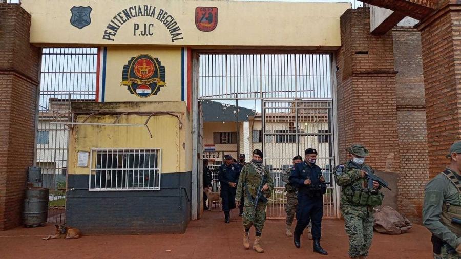 Presídio de Pedro Juan Caballero, que tem 70 detentos do PCC, segundo o governo do Paraguai - Divulgação/Polícia Nacional do Paraguai