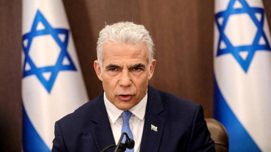 Yair Lapid, primeiro-ministro de Israel - Gil Cohen-Magen/Pool via REUTERS