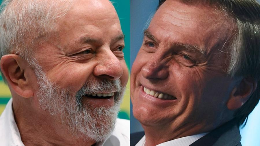 Candidatos Lula e Bolsonaro - Arte UOL