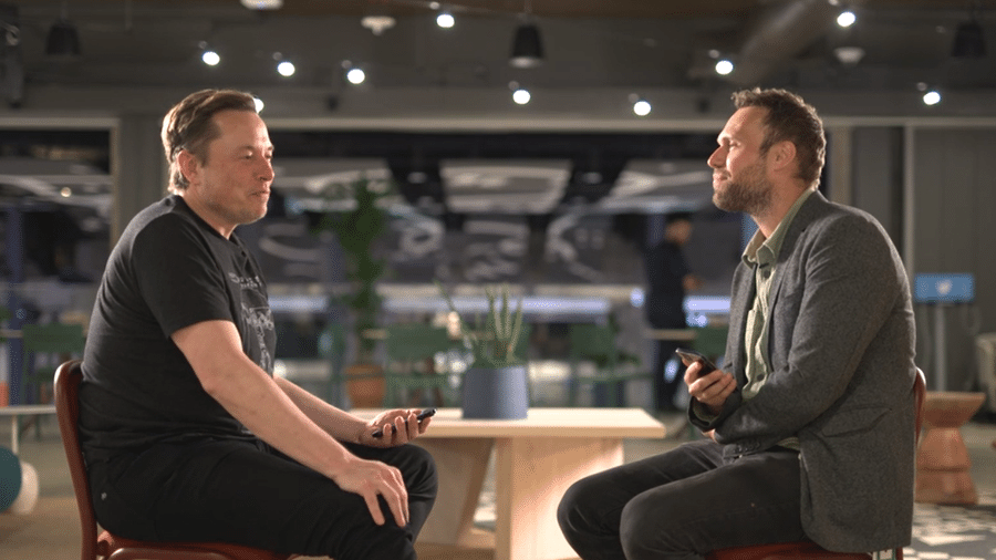 Elon Musk em entrevista à BBC News - Reprodução/BBC News