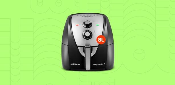 Tamanho 'jumbo', esta air fryer prepara refeições para toda a família