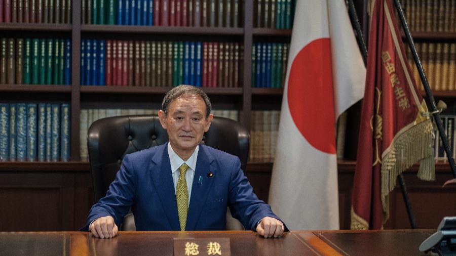 O secretário-chefe de gabinete do Japão, Yoshihide Suga, um aliado leal do primeiro-ministro demissionário, Shinzo Abe - Nicolas Datiche/Pool via REUTERS