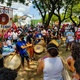 2.out.2021 - Manifestantes criam bloco "Mais Freire, menos Bolsonaro" em Maceió, na praça do Centenário, na manhã deste sábado. . - Divulgação