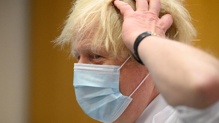 Primeiro-ministro do Reino Unido, Boris Johnson, enfrenta acusações por ter feito festa durante lockdown para conter pandemia da covid-19 - Leon Neal - WPA Pool/Getty Images