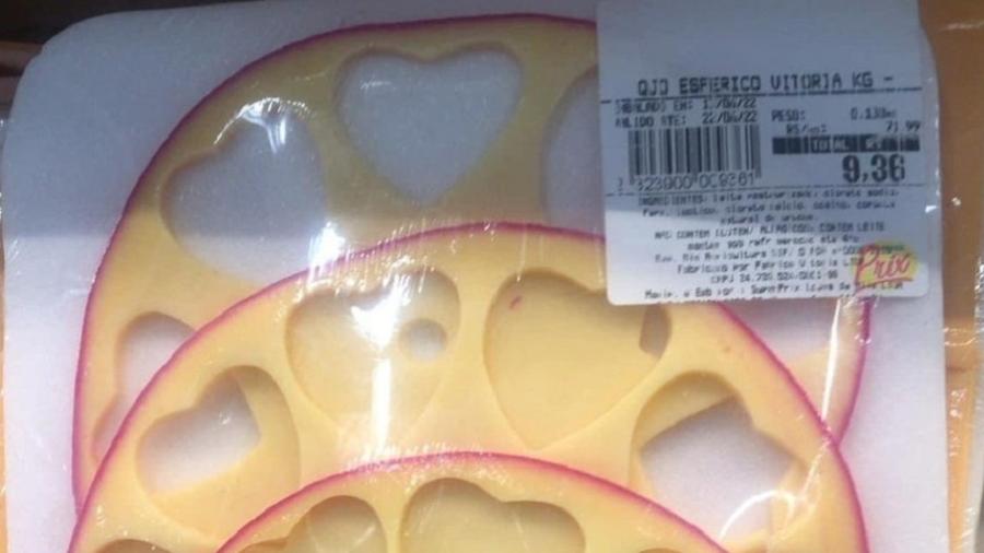 A venda do queijo por um supermercado do Rio de Janeiro repercutiu na internet - Reprodução/Facebook