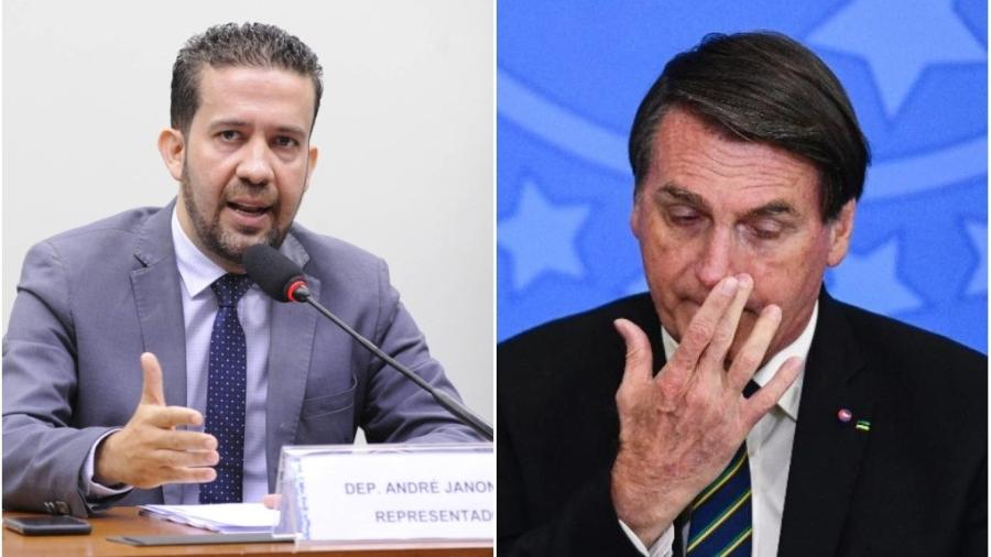 Deputado André Janones e presidente Jair Bolsonaro - Divulgação e Mateus Bonomi/AGIF/Estadão Conteúdo
