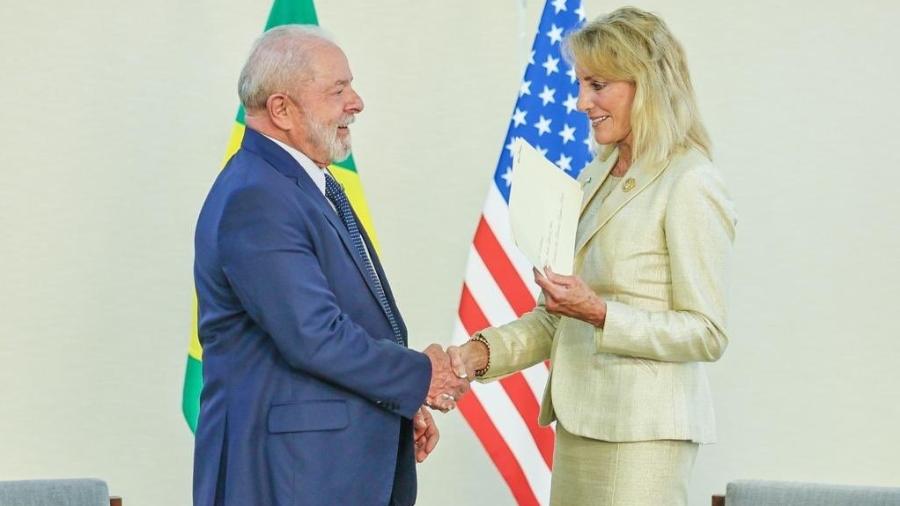 Lula teve encontro hoje com a embaixadora dos EUA no Brasil; deputado do PT enviou pedido contra visto de Bolsonaro - Palácio do Planalto/Ricardo Stuckert