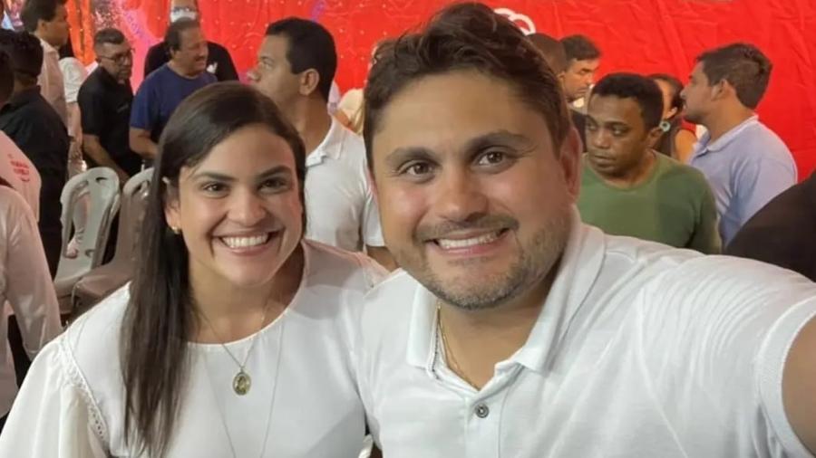 Luanna Rezende, prefeita de Vitorino Freire (MA) e o ministro Juscelino Filho