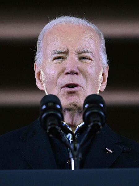 20.dez.2023 - O presidente dos EUA, Joe Biden, fala sobre sua política econômica em Milwaukee, Wisconsin