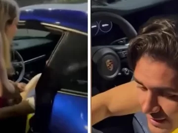 Vídeo mostra motorista de Porsche com voz arrastada antes de colisão