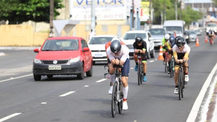 Atropelamento foi registrado durante a prova de ciclismo - Alberto Cézar/Prefeitura de Aracaju