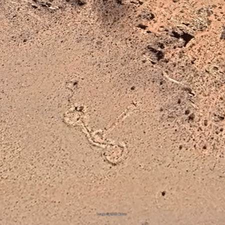Imagem de satélite da descoberta arqueológica feita pelo alpinista Carlos Gobbi Imagem de satélite da descoberta arqueológica feita pelo alpinista Carlos Gobbi