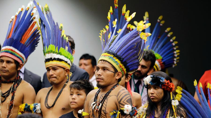 Indígenas paresis acompanham audiência na Câmara Federal sobre agricultura em terras indígenas - Cleia Viana/Câmara dos Deputados