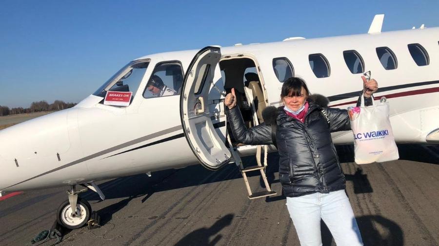 Tetiana Sukhoparova, 52, chegou a Portugal depois de quase 7 dias tentando deixar a Ucrânia - Arquivo pessoal