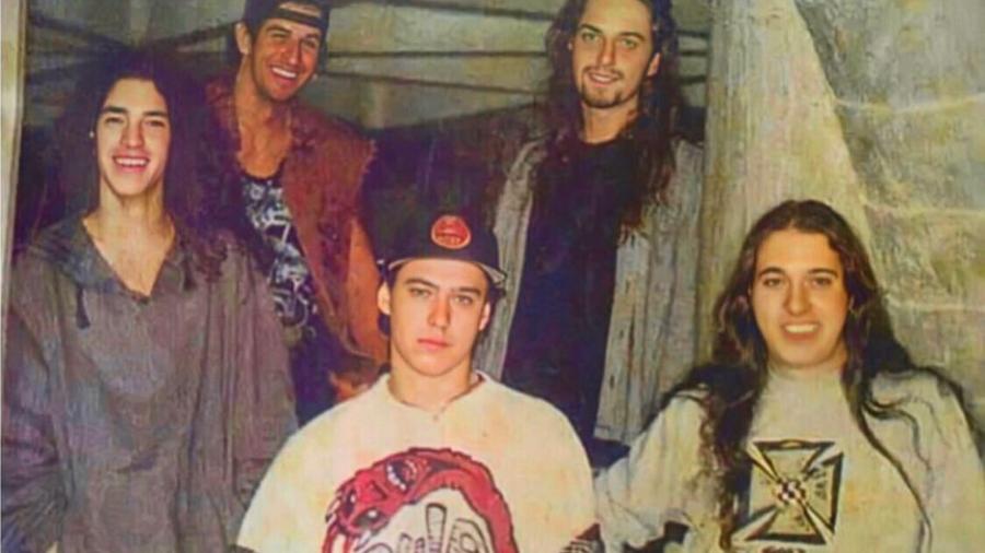 Os integrantes do Charlie Brown Jr nos anos de underground da banda - Reprodução