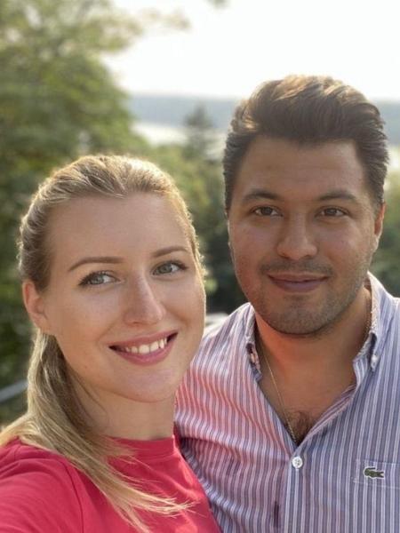 A russa Olga Tarasova e o marido brasileiro Haroldo Jezler