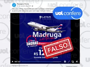 Post com promoção 'Madruga Latam' é golpe e direciona para site fraudulento