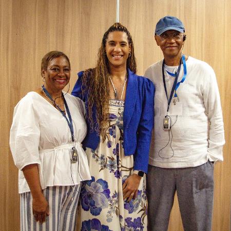 LaJune Montgomery Tabron, Fundação Kellogg, ministra Anielle Franco e Hélio Santos (Salvador,02maio) LaJune Montgomery Tabron, Fundação Kellogg, ministra Anielle Franco e Hélio Santos (Salvador,02maio)