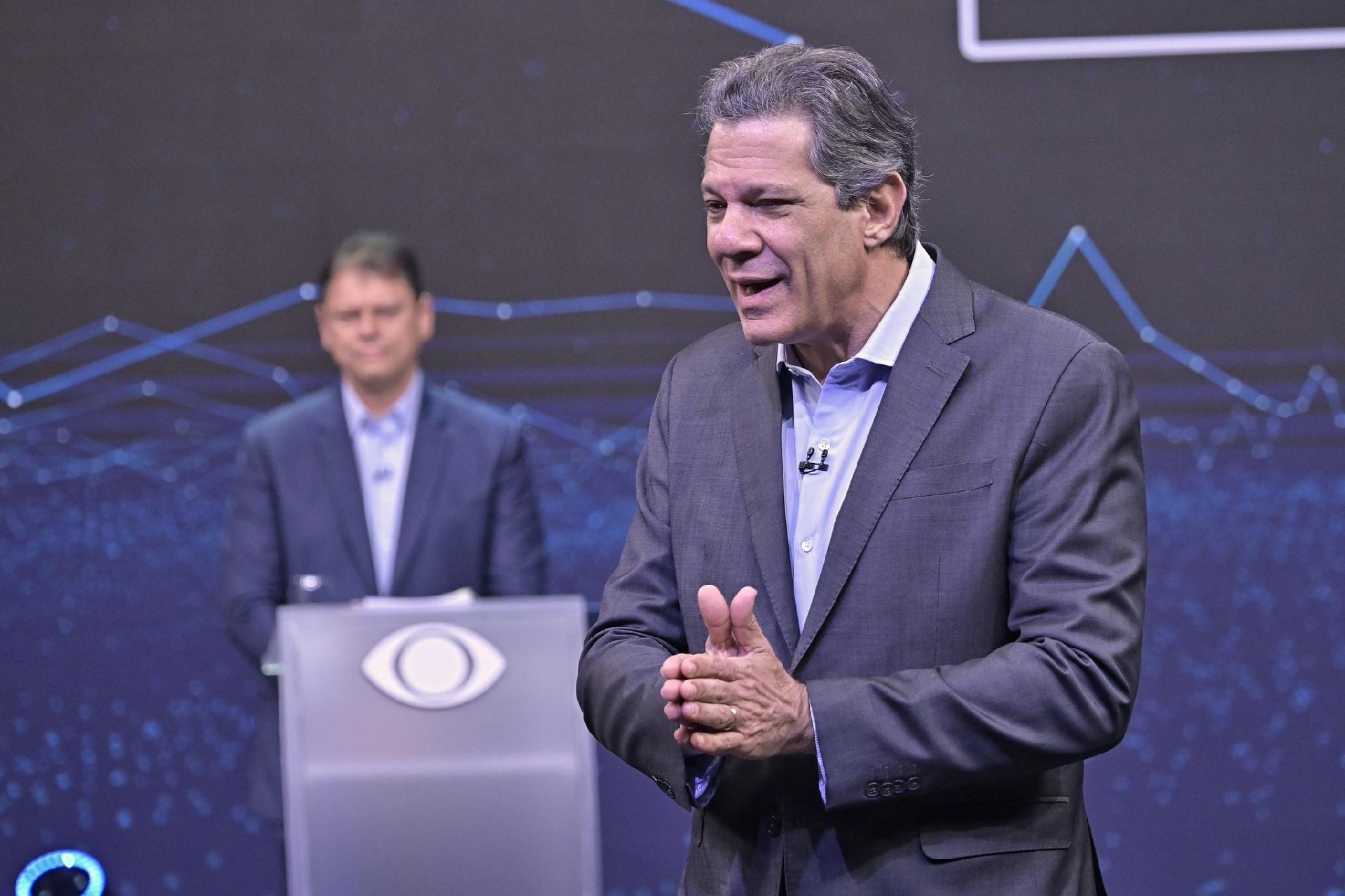9.ago.2026 - Fernando Haddad participa com Tarcísio de Freitas do debate da Band  - undefined