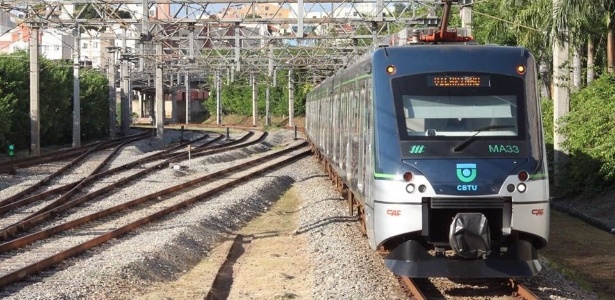 Trem do metrô de Belo Horizonte - Divulgação