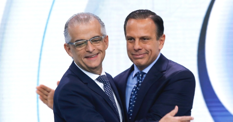 Márcio França (PSB) e João Doria (PSDB) participam do debate na Record