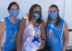 Idosa dá presentes a equipe de enfermagem após receber vacina na Paraíba - Acervo pessoal