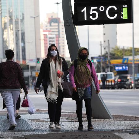 Cidade de São Paulo teve a madrugada mais fria do ano - RENATO S. CERQUEIRA/FUTURA PRESS/FUTURA PRESS/ESTADÃO CONTEÚDO