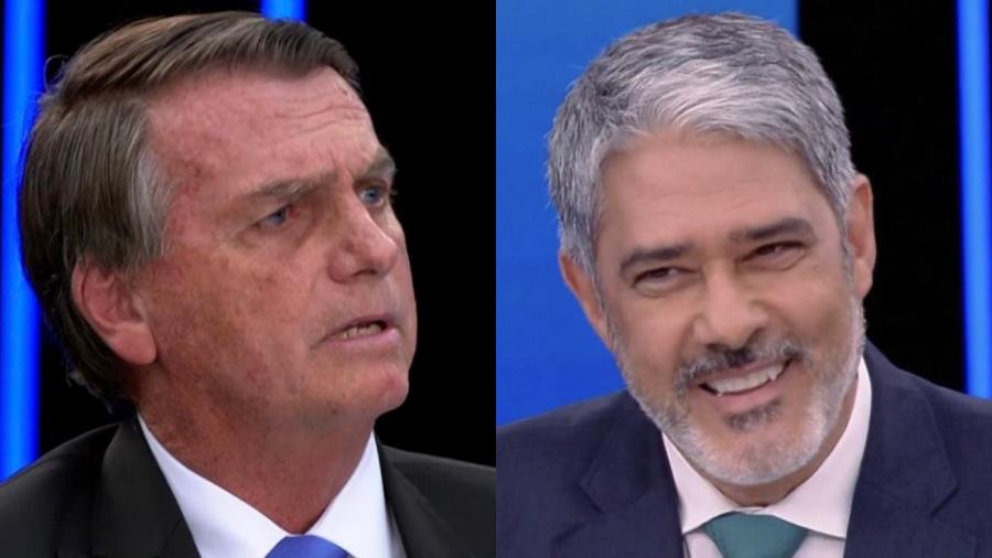 O candidato à reeleição Jair Bolsonaro (PL) em entrevista ao Jornal Nacional - Reprodução/TV Globo