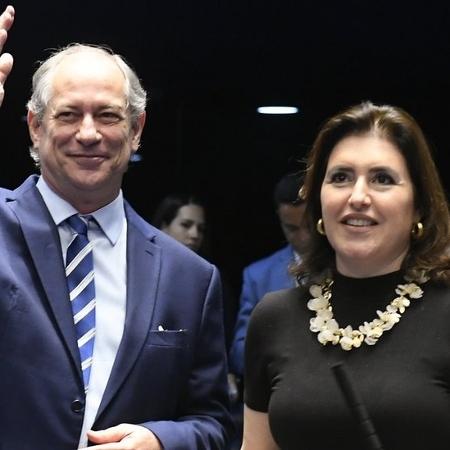 Ciro Gomes e Simone Tebet em foto tirada no plenário do Senado em 29 de outubro de 2019 - Roque de Sá/Agência Senado