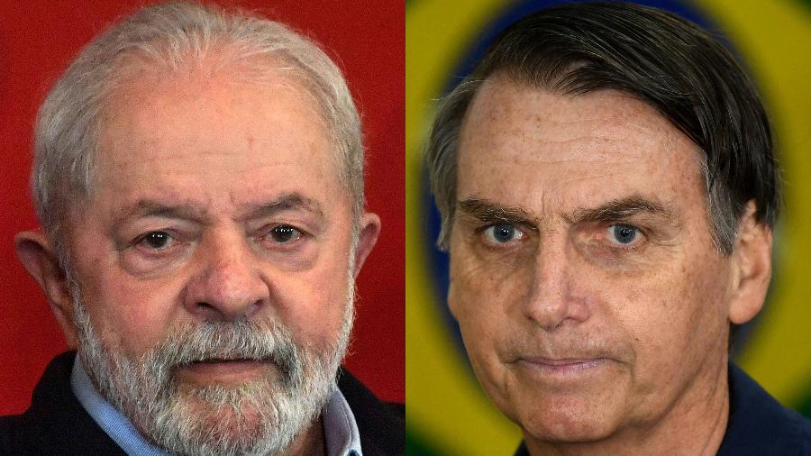 O ex-presidente Luiz Inácio Lula da Silva (PT) e o presidente Jair Bolsonaro (PL) disputam o 2º turno  - Nelson Almeida e Mauro Pimentel/AFP