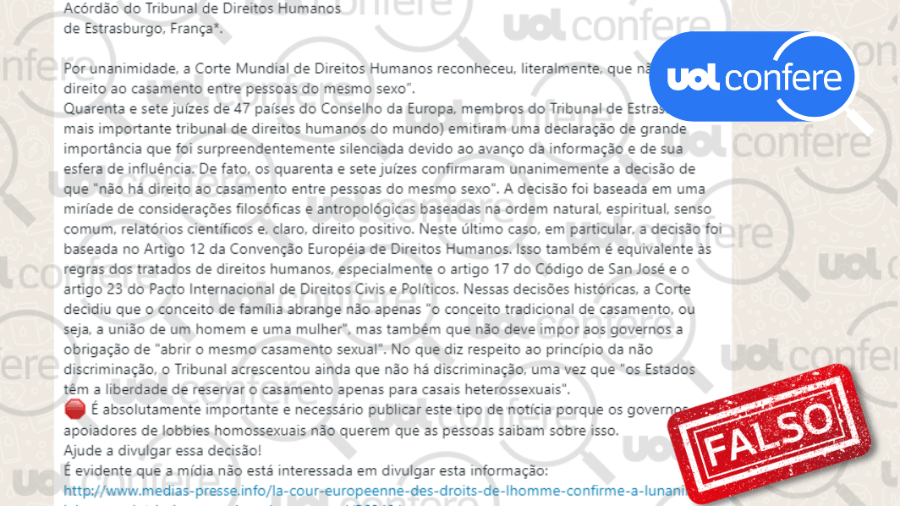 14.jul.2023 - A desinformação foi desmentida por veículos da Espanha e de Portugal