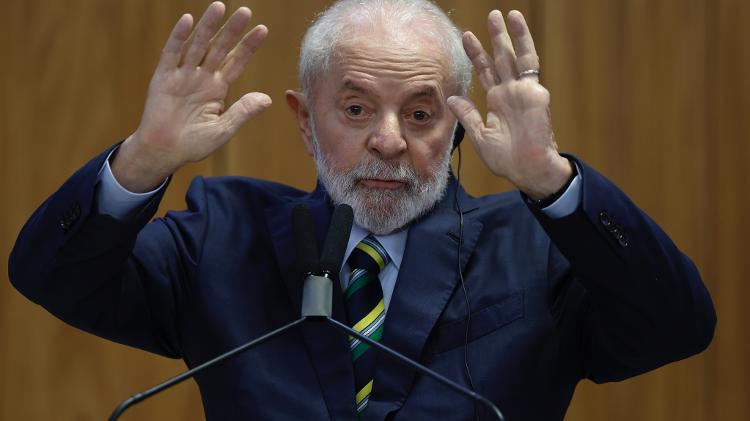 Lula em evento no Palácio do Planalto