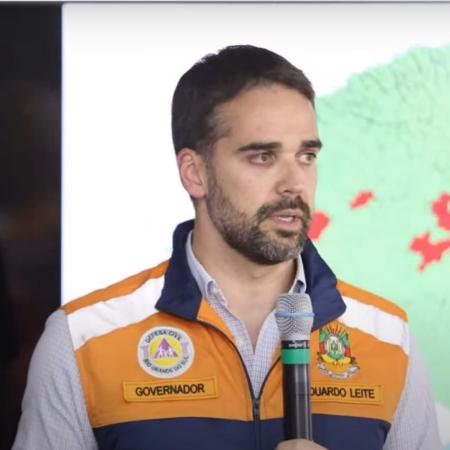 Eduardo Leite fala sobre chuvas no RS