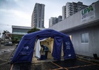 Porto Alegre monta primeiro hospital de campanha em meio às chuvas - Cristine Rochol/Prefeitura de Porto Alegre