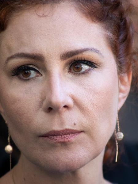 Carla Zambelli em entrevista coletiva na sede do PL em São Paulo após ser condenada a dez anos de prisão Carla Zambelli em entrevista coletiva na sede do PL em São Paulo após ser condenada a dez anos de prisão