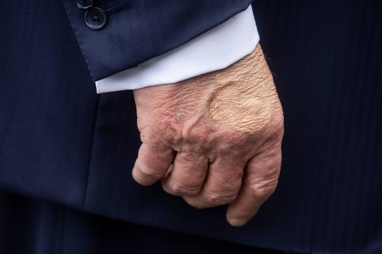 15.jul.2025 - A mão direita do presidente dos EUA, Donald Trump 15.jul.2025 - A mão direita do presidente dos EUA, Donald Trump
