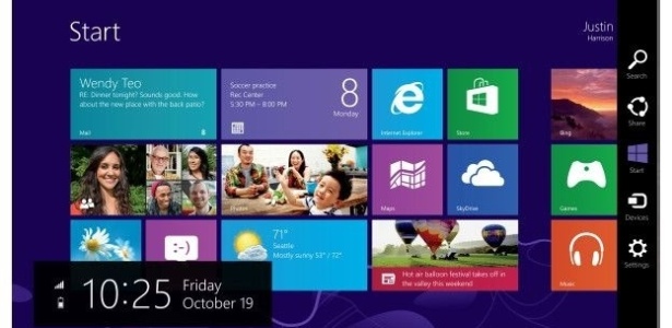 Tela do Windows 8 - BBC