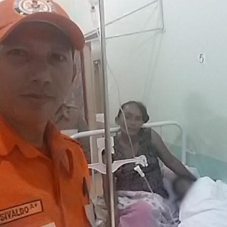 Ana Vitória foi levada ao Hospital de Emergências de Santana após ficar na mata por cinco dias - Corpo de Bombeiros do Amapá/Divulgação