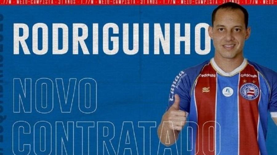 Bahia anuncia contratação do meia Rodriguinho - Divulgação/EC Bahia