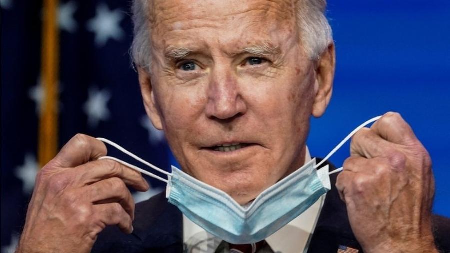 O presidente eleito dos Estados Unidos, Joe Biden, espera uma queda considerável no número de infecções por coronavírus no país - Reuters