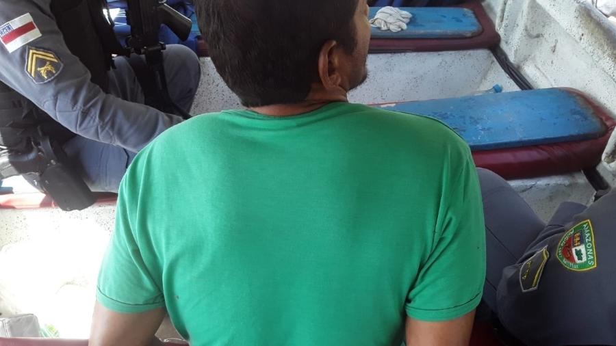 Preso em flagrante por posse de munição de uso restrito, Amarildo da Costa de Oliveira, 41, é apontado pela Polícia Militar do Amazonas como suspeito de envolvimento nos desaparecimentos - Divulgação