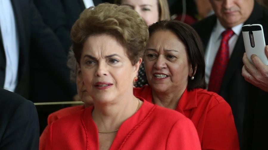 Ex-presidente Dilma Rousseff, em 2016, quando o Senado consolidou seu impeachment