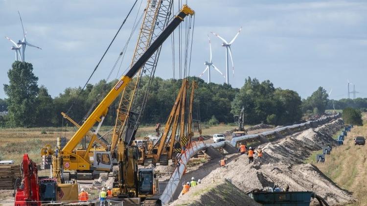 Germany built the first of six terminals in just 200 days to process LNG from the Middle East - Getty Images - Getty Images