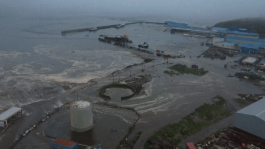 Epicentro do terremoto foi a cerca de 125 km de Petropavlovsk-Kamchatsky - @kbgsras / ESN / AFP