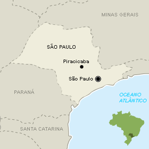 Localização de Piracicaba, interior de São Paulo - Arte UOL