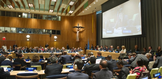 Em sessão na ONU, representantes dos países se pronunciam acerca do Tratado de Comércio de Armas - Eskinder Debebe/UN Photo