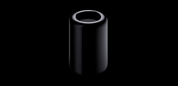 Computador da Apple tem formato cilíndrico, totalmente diferente dos modelos anteriores da linha  - Reprodução