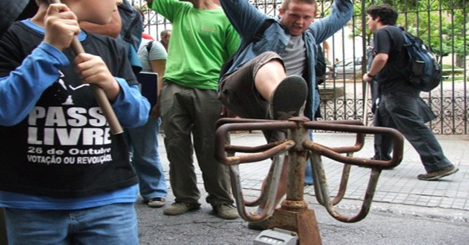 Revolta da catraca - em 2004 e 2005 - Reprodução/Movimento Passe Livre